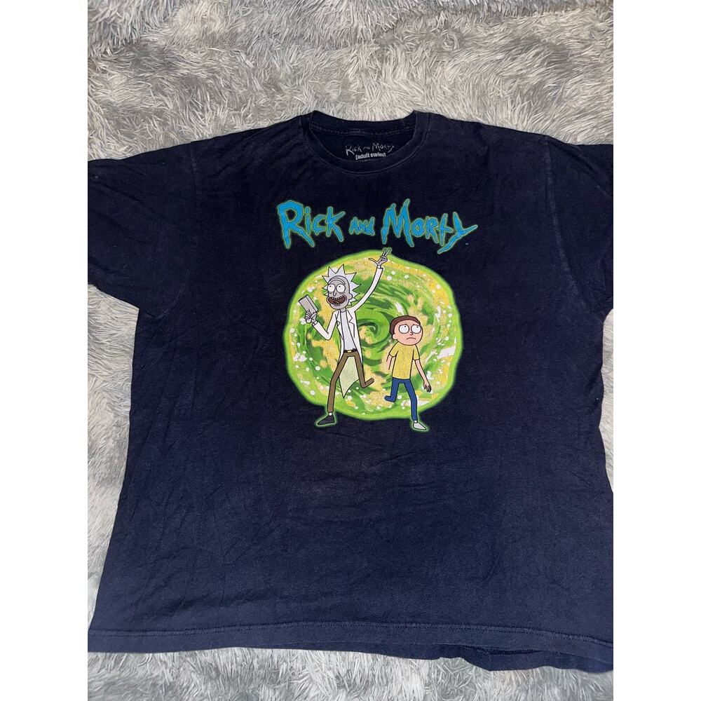 Rick and Morty Shirt Mens XL Dimension Portal Cartoon Network Tee